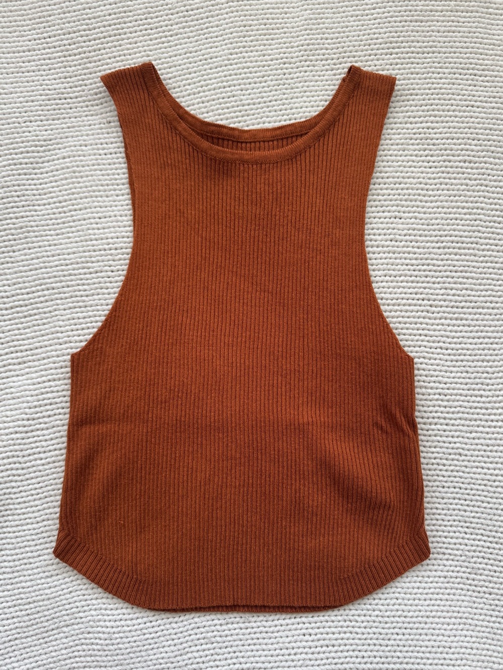 SHEIN Ribbed High Neck Tank